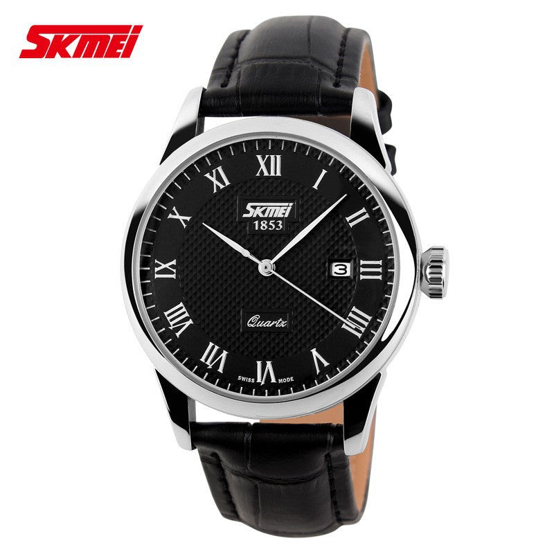 Classic Retro Couple's Watch — His & Hers, Genuine Leather Band