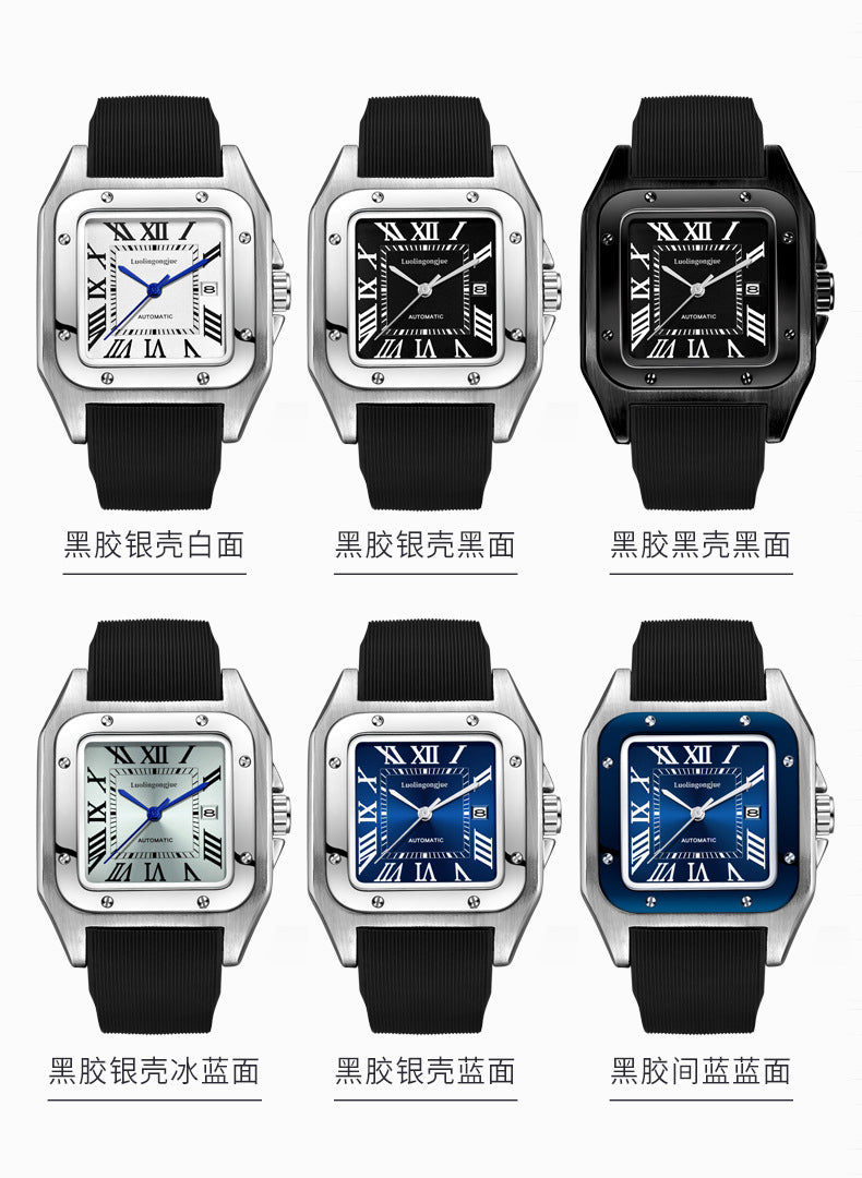 Men's Skeleton Automatic Mechanical Watch, Waterproof