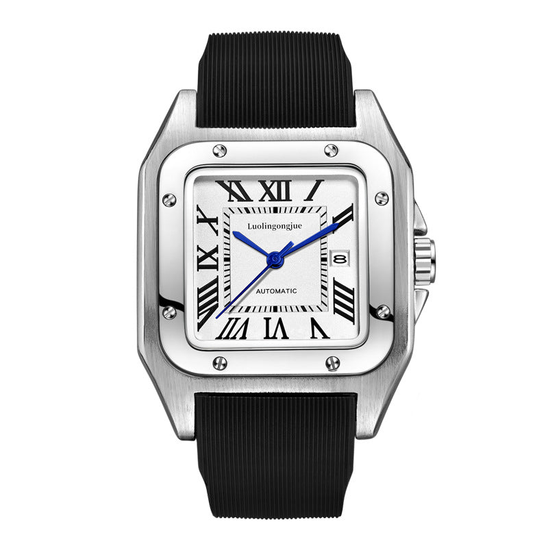 Men's Skeleton Automatic Mechanical Watch, Waterproof