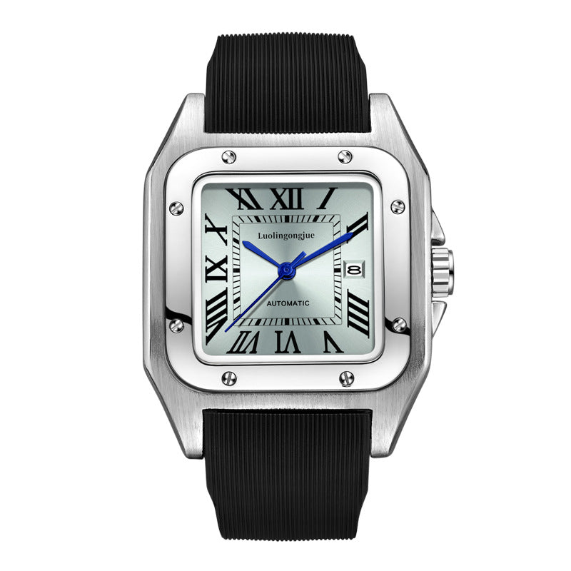 Men's Skeleton Automatic Mechanical Watch, Waterproof