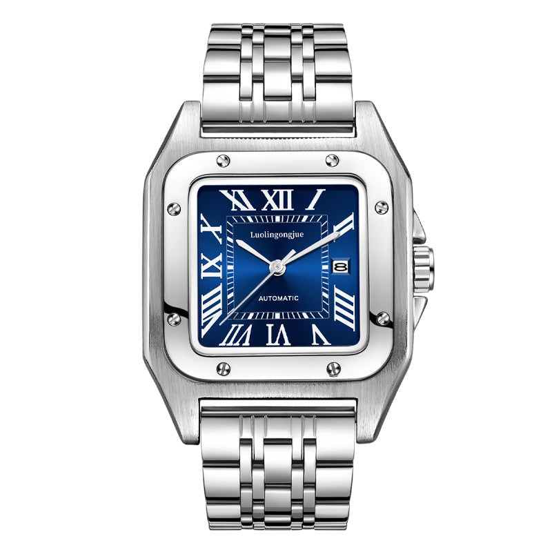 Men's Skeleton Automatic Mechanical Watch, Waterproof