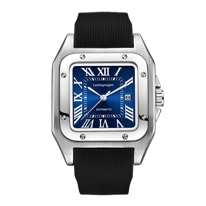 Men's Skeleton Automatic Mechanical Watch, Waterproof