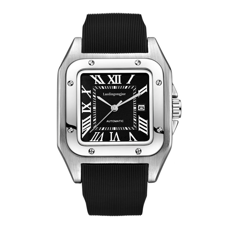 Men's Skeleton Automatic Mechanical Watch, Waterproof