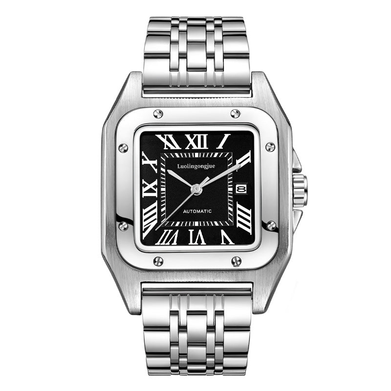 Men's Skeleton Automatic Mechanical Watch, Waterproof