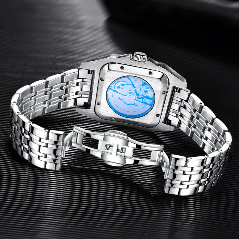 Men's Skeleton Automatic Mechanical Watch, Waterproof