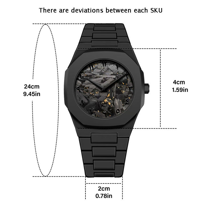 Arabic Numeral Quartz Watch, Waterproof & Casual