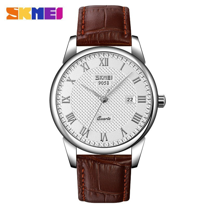 Classic Retro Couple's Watch — His & Hers, Genuine Leather Band