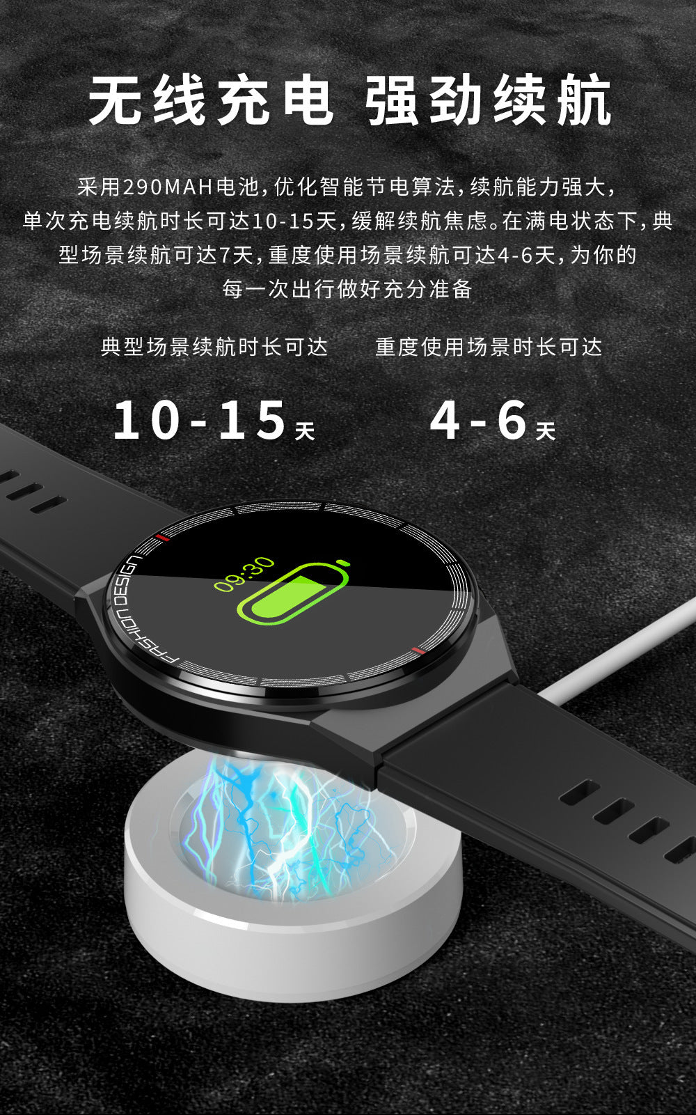 Smart Sports Watch – Heart Rate, BP, Bluetooth Call