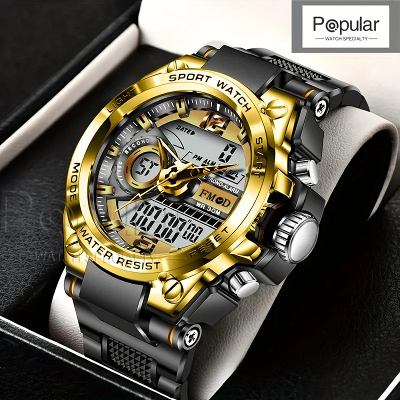 Men's Digital Military Sport Watch, LED Display