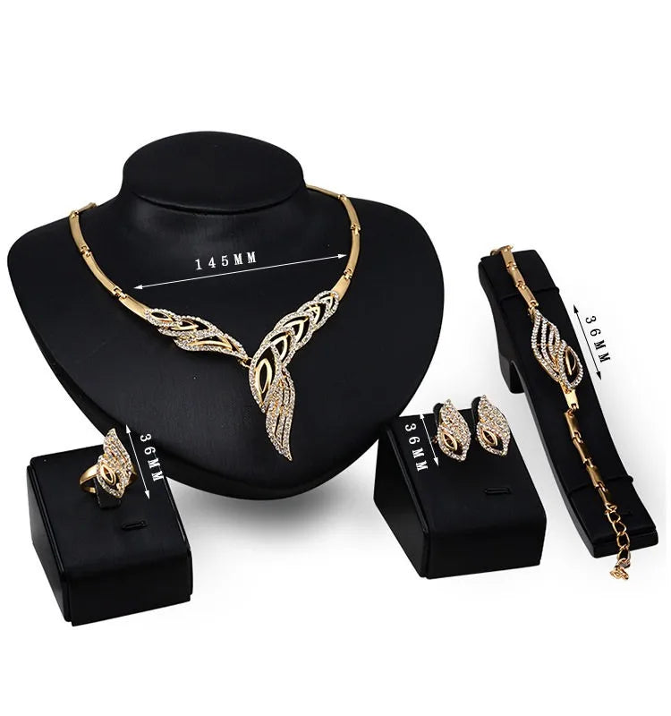 Statement Crystal 4-Piece Jewelry Set