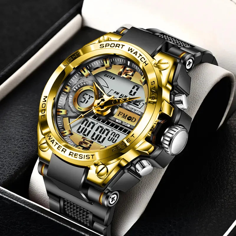 Men's Digital Military Sport Watch, LED Display