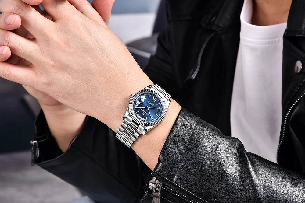 PAGANI DESIGN Automatic Watch — Double Calendar, Sapphire Crystal