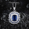 Royal Sapphire-Style Wedding Jewelry Set