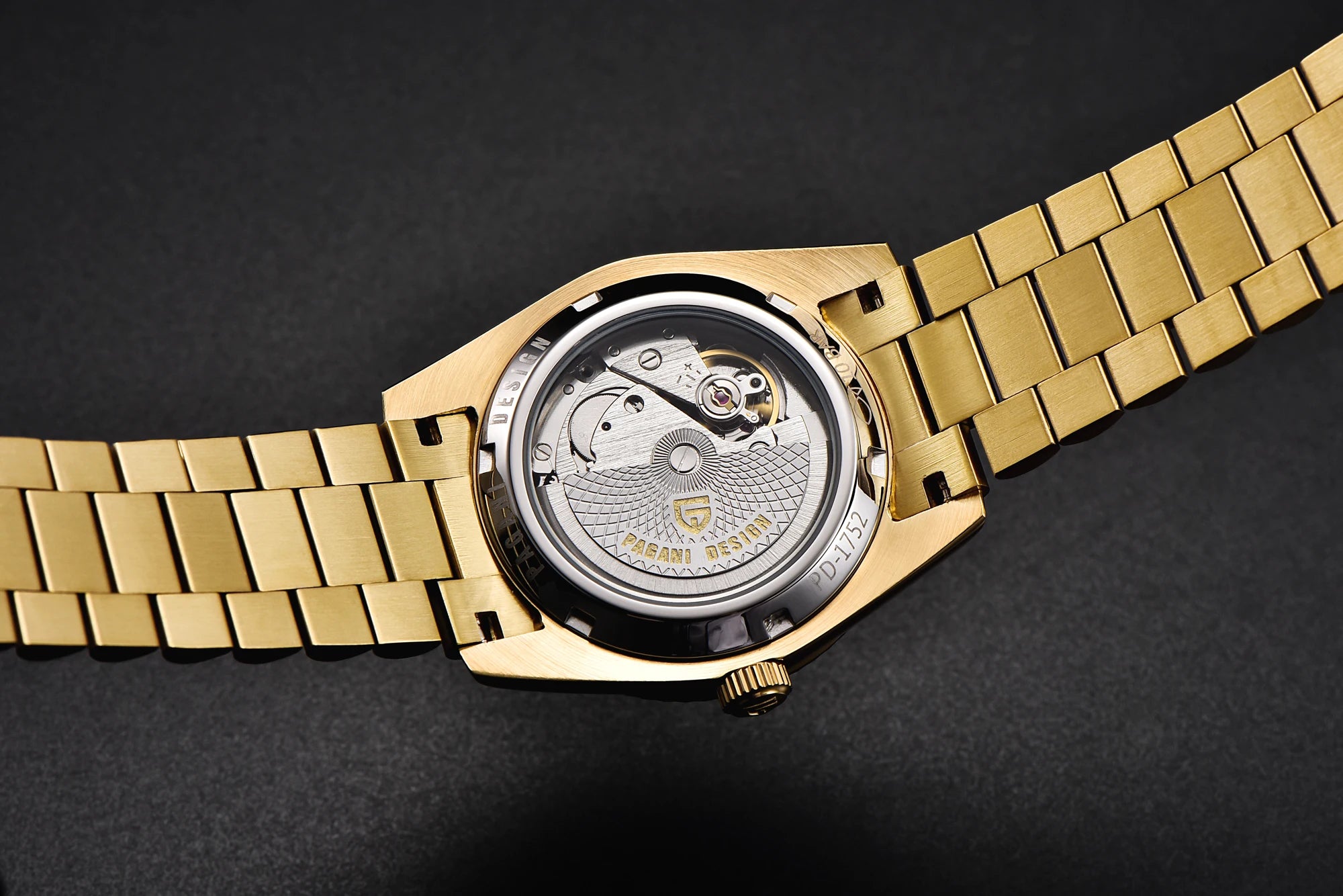 PAGANI DESIGN Automatic Watch — Double Calendar, Sapphire Crystal