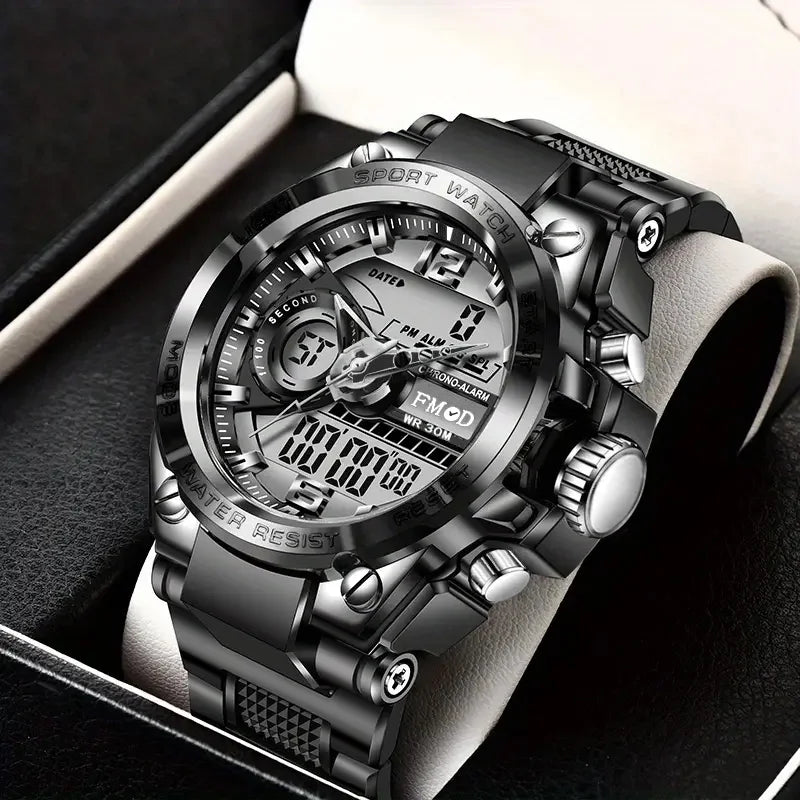 Men's Digital Military Sport Watch, LED Display