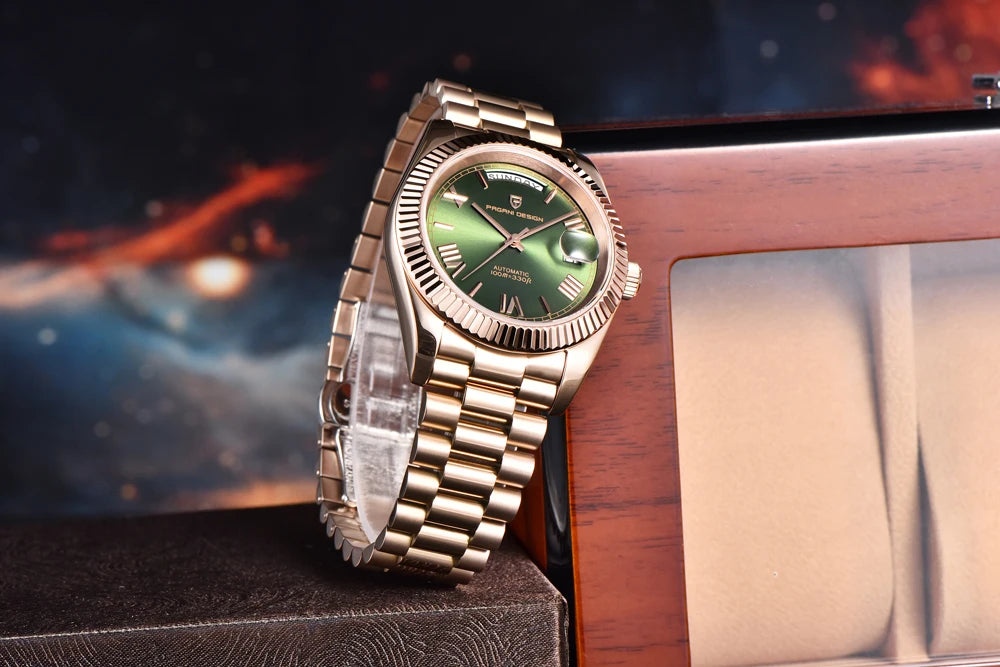 PAGANI DESIGN Automatic Watch — Double Calendar, Sapphire Crystal