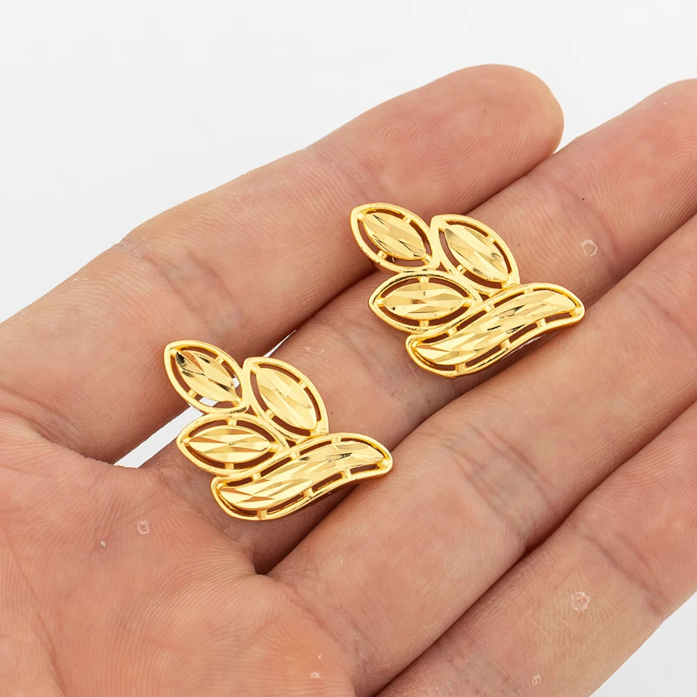Italy Gold Plated Jewelry Set – Earrings & Necklace