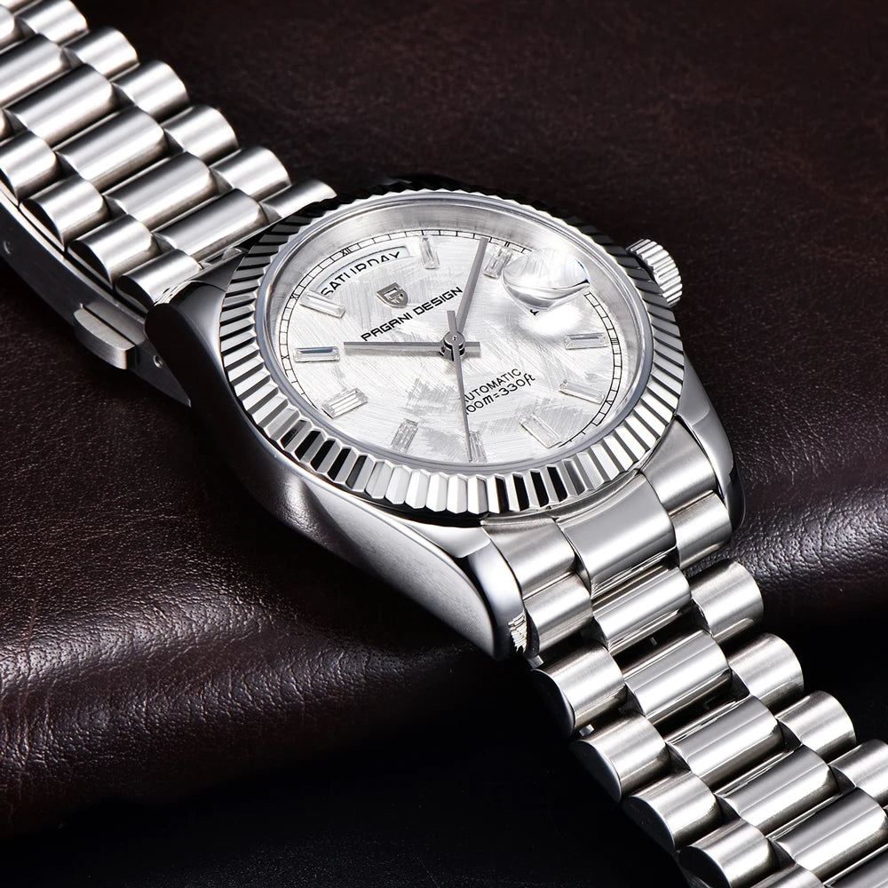 PAGANI DESIGN Automatic Watch — Double Calendar, Sapphire Crystal