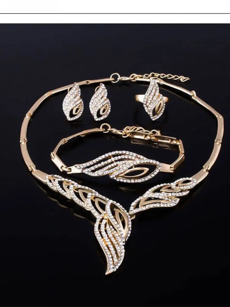 Statement Crystal 4-Piece Jewelry Set