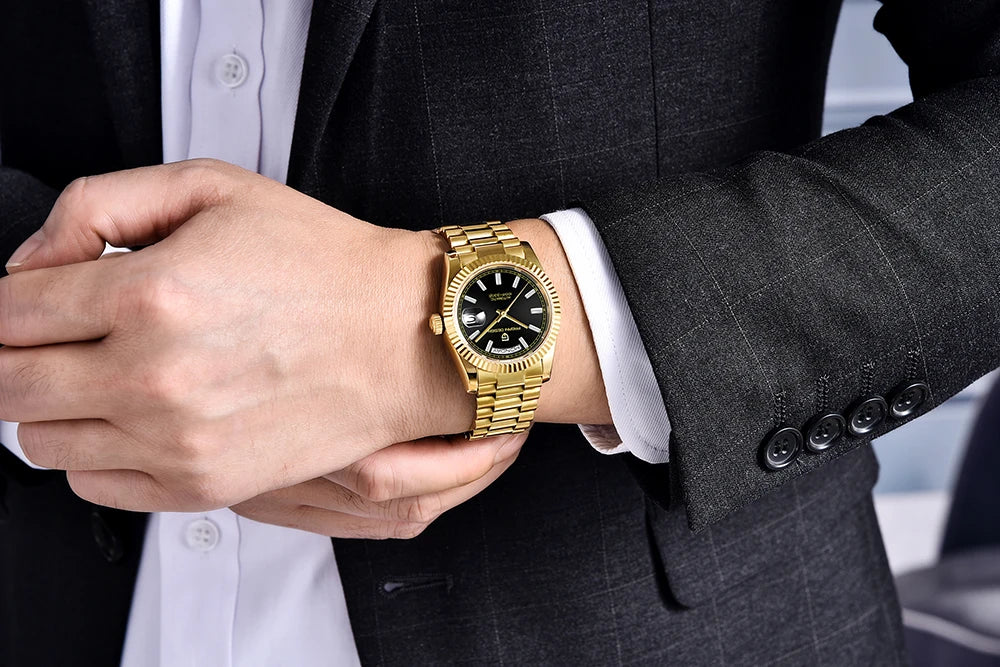 PAGANI DESIGN Automatic Watch — Double Calendar, Sapphire Crystal